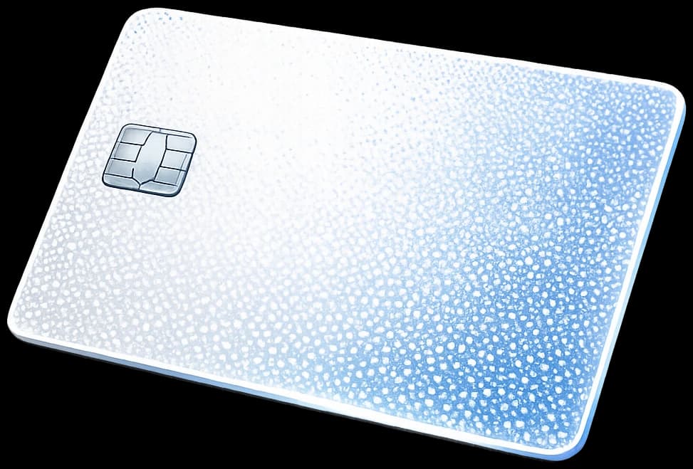 A payment card between a human hand and a robot hand
