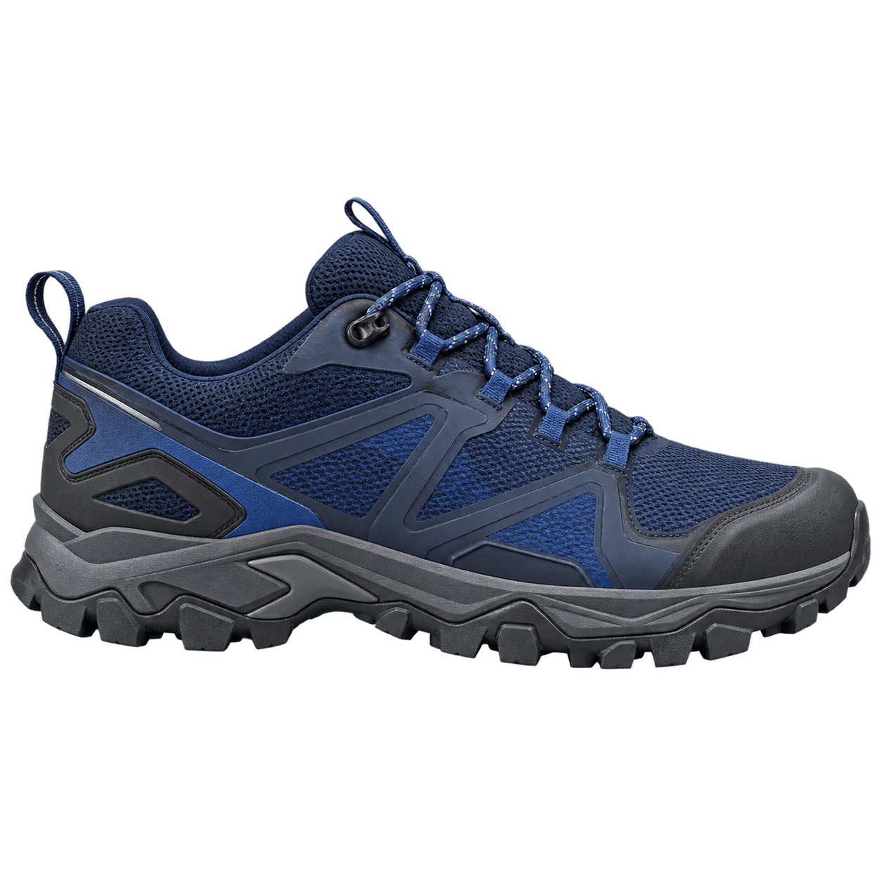 Navy waterproof trail shoe